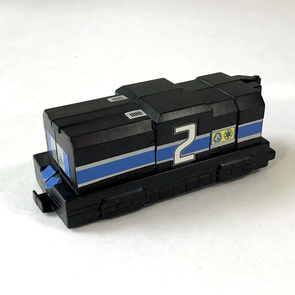 2000 Power Rangers Lightspeed Rescue McDonalds Happy Meal Blue Rail Rescue Train